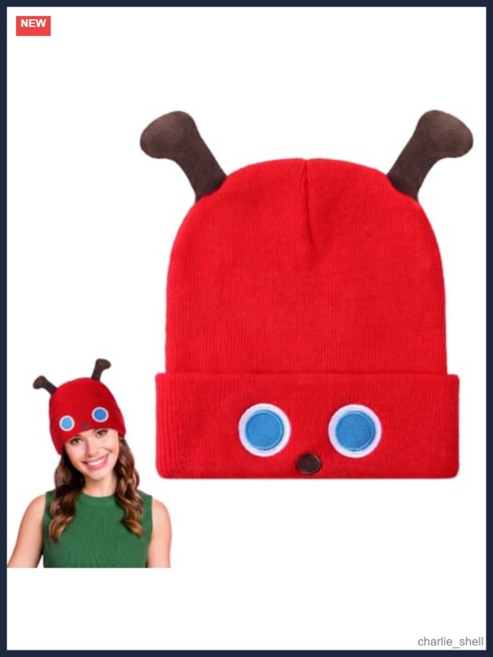 Adult Caterpillar Beanie Costume Hat Acrylic Novelty Book Character